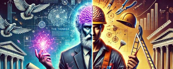 image for The Thinker vs. The Builder